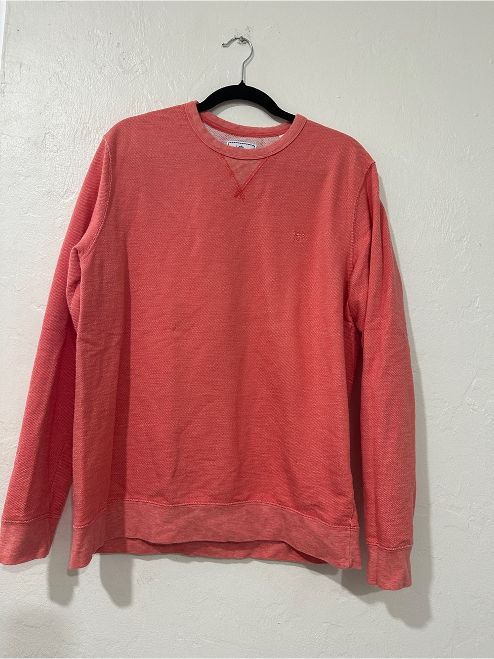 Southern Tide Coral Heather Pullover Sweatshirt Mens Large Coastal Preppy
